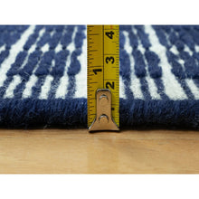 Load image into Gallery viewer, 9&#39;3&quot;x11&#39;9&quot; Sapphire Blue, Soft to Touch, Modern Plain Decor Box Design, Luxurious Wool, Loomed Knotted, Oriental Rug FWR543294