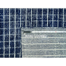 Load image into Gallery viewer, 9&#39;3&quot;x11&#39;9&quot; Sapphire Blue, Soft to Touch, Modern Plain Decor Box Design, Luxurious Wool, Loomed Knotted, Oriental Rug FWR543294