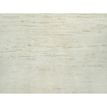 Load image into Gallery viewer, 5&#39;x5&#39; Magnolia White, Lori Buft Gabbeh Plain Design, Thick And Plush, Pure Persian Wool, Soft To The Touch, Hand Knotted, Square Oriental Rug FWR543306