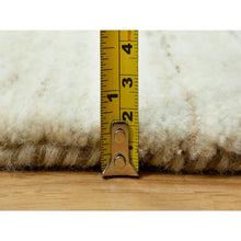 Load image into Gallery viewer, 5&#39;x5&#39; Magnolia White, Lori Buft Gabbeh Plain Design, Thick And Plush, Pure Persian Wool, Soft To The Touch, Hand Knotted, Square Oriental Rug FWR543306