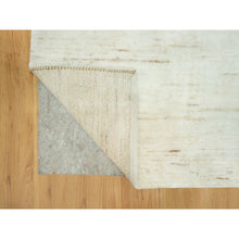 Load image into Gallery viewer, 3&#39;10&quot;x5&#39;10&quot; Apple Blossom White, Thick And Plush Luxurious Wool, Lori Buft Gabbeh Plain Design, Soft To The Touch Hand Knotted,  Oriental Rug FWR543318