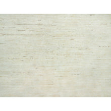 Load image into Gallery viewer, 3&#39;10&quot;x5&#39;10&quot; Apple Blossom White, Thick And Plush Luxurious Wool, Lori Buft Gabbeh Plain Design, Soft To The Touch Hand Knotted,  Oriental Rug FWR543318