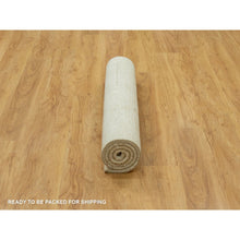 Load image into Gallery viewer, 3&#39;10&quot;x5&#39;10&quot; Apple Blossom White, Thick And Plush Luxurious Wool, Lori Buft Gabbeh Plain Design, Soft To The Touch Hand Knotted,  Oriental Rug FWR543318