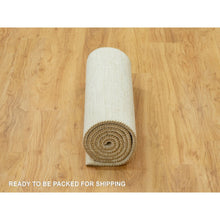 Load image into Gallery viewer, 2&#39;5&quot;x8&#39;2&quot; Champagne White, Lori Buft Gabbeh Plain Design, Luxurious Wool, Soft To The Touch Hand Knotted,  Runner Oriental Rug FWR543330