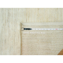 Load image into Gallery viewer, 2&#39;5&quot;x8&#39;2&quot; Champagne White, Lori Buft Gabbeh Plain Design, Luxurious Wool, Soft To The Touch Hand Knotted,  Runner Oriental Rug FWR543330