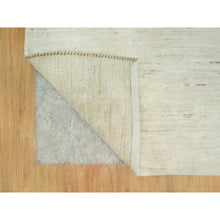 Load image into Gallery viewer, 2&#39;5&quot;x6&#39;1&quot; Great Hall Mouldings White, Denser Weave, Hand Knotted, Lori Buft Gabbeh Plain Design, 100% Wool, Runner Oriental Rug FWR543336