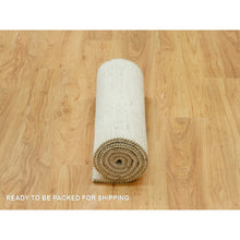 Load image into Gallery viewer, 2&#39;5&quot;x6&#39;1&quot; Great Hall Mouldings White, Denser Weave, Hand Knotted, Lori Buft Gabbeh Plain Design, 100% Wool, Runner Oriental Rug FWR543336