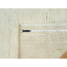 Load image into Gallery viewer, 2&#39;5&quot;x6&#39;1&quot; Great Hall Mouldings White, Denser Weave, Hand Knotted, Lori Buft Gabbeh Plain Design, 100% Wool, Runner Oriental Rug FWR543336