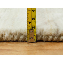 Load image into Gallery viewer, 2&#39;6&quot;x6 Historical White, Hand Knotted, Luxurious Wool, Denser Weave, Lori Buft Gabbeh Plain Design, Runner Oriental Rug FWR543342