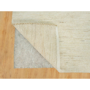 2'x3' West Highland White, Lori Buft Gabbeh Design, Pure Wool, Denser Weave, Soft To Touch, Hand Knotted, Oriental Rug FWR543372
