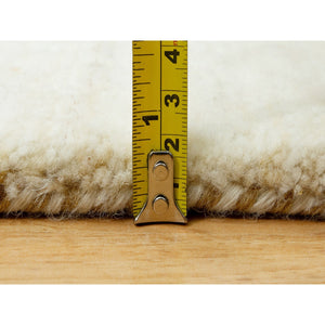 2'x3' West Highland White, Lori Buft Gabbeh Design, Pure Wool, Denser Weave, Soft To Touch, Hand Knotted, Oriental Rug FWR543372