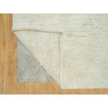 Load image into Gallery viewer, 5&#39;x6&#39;8&quot; Macaroon White, Hand Knotted, Denser Weave, Lori Buft Gabbeh Design, High Quality Wool, Soft to Touch, Oriental Rug FWR543408
