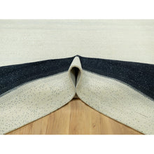 Load image into Gallery viewer, 9&#39;10&quot;x14&#39; Floral White, Tree Design Modern Gabbeh Lori Buft , Pure Wool, Hand Knotted Thick And Plush Soft Pile Oriental Rug FWR543414