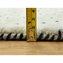 Load image into Gallery viewer, 9&#39;10&quot;x14&#39; Floral White, Tree Design Modern Gabbeh Lori Buft , Pure Wool, Hand Knotted Thick And Plush Soft Pile Oriental Rug FWR543414