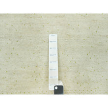 Load image into Gallery viewer, 8&#39;10&quot;x12&#39; Porcelain White, Modern Gabbeh Lori Buft Tree Design, Pure Wool, Hand Knotted Thick and Plush, Soft to Touch, Oriental Rug FWR543426