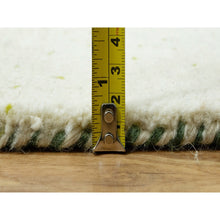 Load image into Gallery viewer, 8&#39;10&quot;x12&#39; Porcelain White, Modern Gabbeh Lori Buft Tree Design, Pure Wool, Hand Knotted Thick and Plush, Soft to Touch, Oriental Rug FWR543426