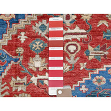 Load image into Gallery viewer, 9&#39;x11&#39;8&quot; Ajax Red, Peshawar Heriz with Antique Serapi Design, Shiny High Mountain Wool, Hand Knotted, Vegetable Dyes, Densely Woven, Soft Pile, Oriental Rug FWR5430