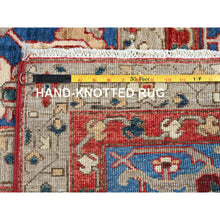 Load image into Gallery viewer, 9&#39;x11&#39;8&quot; Ajax Red, Peshawar Heriz with Antique Serapi Design, Shiny High Mountain Wool, Hand Knotted, Vegetable Dyes, Densely Woven, Soft Pile, Oriental Rug FWR5430