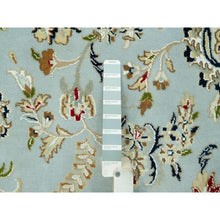 Load image into Gallery viewer, 11&#39;6&quot;x15&#39;6&quot; Oslo Blue, 250 Kpsi, Velvety Wool, Nain Central Large Medallion Floral Design Denser Weave, Hand Knotted, Oversized Oriental Rug FWR543648