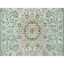 Load image into Gallery viewer, 11&#39;6&quot;x15&#39;6&quot; Oslo Blue, 250 Kpsi, Velvety Wool, Nain Central Large Medallion Floral Design Denser Weave, Hand Knotted, Oversized Oriental Rug FWR543648