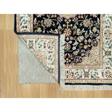 Load image into Gallery viewer, 2&#39;9&quot;x20&#39;1&quot; Dallas Cowboys Blue, 250 Kpsi, Hand Knotted Central Medallion Flower Design Nain 100% Wool, Xl Runner Oriental Rug FWR543660