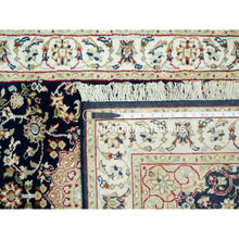 Load image into Gallery viewer, 2&#39;9&quot;x20&#39;1&quot; Dallas Cowboys Blue, 250 Kpsi, Hand Knotted Central Medallion Flower Design Nain 100% Wool, Xl Runner Oriental Rug FWR543660