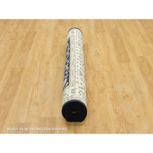 Load image into Gallery viewer, 6&#39;1&quot;x8&#39;10&quot; Big Stone Blue, Nain With All Over Flower Design, Hand Knotted High Quality Wool, Denser Weave, Oriental 250 Kpsi Rug FWR543672