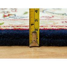 Load image into Gallery viewer, 6&#39;1&quot;x8&#39;10&quot; Big Stone Blue, Nain With All Over Flower Design, Hand Knotted High Quality Wool, Denser Weave, Oriental 250 Kpsi Rug FWR543672