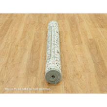 Load image into Gallery viewer, 5&#39;x6&#39;9&quot; Brittany Blue, Nain With Center Medallion Flower Design, 250 Kpsi, Natural Wool, Hand Knotted, Denser Weave Oriental Rug FWR543720