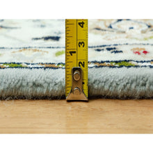 Load image into Gallery viewer, 5&#39;x6&#39;9&quot; Brittany Blue, Nain With Center Medallion Flower Design, 250 Kpsi, Natural Wool, Hand Knotted, Denser Weave Oriental Rug FWR543720