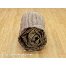 Load image into Gallery viewer, 10&#39;x14&#39;3&quot; Crabby Apple Red, Shiny Wool, Tabriz With Hand Knotted Center Fish Motif, Densely Woven All Over Mahi Design, Oriental Rug FWR543738