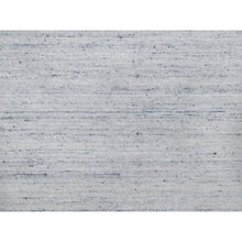 Load image into Gallery viewer, 8&#39;x10&#39; Ice Gray, Thick and Plush, Modern Striae Design, Tone on Tone, Natural Wool, Hand Loomed, Oriental Rug FWR544266