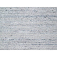 Load image into Gallery viewer, 9&#39;x12&#39; Misty Gray, Modern Striae Design, Tone on Tone, Soft Pile, Natural Wool, Hand Loomed, Oriental Rug FWR544272