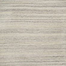 Load image into Gallery viewer, 2&#39;7&quot;x10&#39; Khaki Brown, Hand Loomed, Variegated Textured Modern Design, Pure Wool, Thick And Plush, Runner, Oriental Rug FWR544296