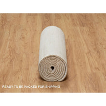 Load image into Gallery viewer, 2&#39;6&quot;x11&#39;10&quot; Dutch White, 100% Wool, Hand Knotted, Modern, Plain Design, Lori Buft Gabbeh, Thick and Plush, Runner, Oriental Rug FWR544578