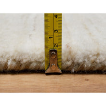 Load image into Gallery viewer, 2&#39;6&quot;x11&#39;10&quot; Dutch White, 100% Wool, Hand Knotted, Modern, Plain Design, Lori Buft Gabbeh, Thick and Plush, Runner, Oriental Rug FWR544578