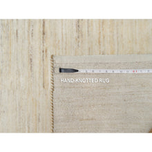 Load image into Gallery viewer, 2&#39;6&quot;x11&#39;10&quot; Dutch White, 100% Wool, Hand Knotted, Modern, Plain Design, Lori Buft Gabbeh, Thick and Plush, Runner, Oriental Rug FWR544578