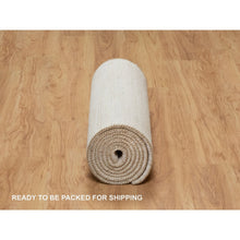 Load image into Gallery viewer, 2&#39;6&quot;x11&#39;10&quot; Dutch White, Modern, Lori Buft Gabbeh, Thick And Plush, Pure Wool, Plain Design, Hand Knotted, Runner, Oriental Rug FWR544584