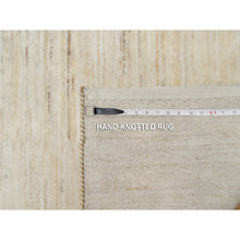 Load image into Gallery viewer, 2&#39;6&quot;x11&#39;10&quot; Dutch White, Modern, Lori Buft Gabbeh, Thick And Plush, Pure Wool, Plain Design, Hand Knotted, Runner, Oriental Rug FWR544584