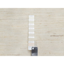 Load image into Gallery viewer, 2&#39;5&quot;x5&#39;10&quot; Stone White, 100% Wool, Hand Knotted, Lori Buft Gabbeh, Modern, Plain Design, Thick And Plush, Runner, Oriental Rug FWR544638