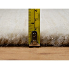 Load image into Gallery viewer, 2&#39;5&quot;x5&#39;10&quot; Stone White, 100% Wool, Hand Knotted, Lori Buft Gabbeh, Modern, Plain Design, Thick And Plush, Runner, Oriental Rug FWR544638