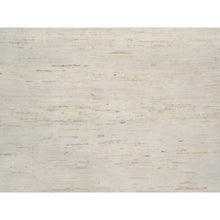 Load image into Gallery viewer, 7&#39;x7&#39; Dutch White, Lori Buft Gabbeh, Modern, Plain Design, Thick and Plush, Pure Wool, Soft to the Touch, Hand Knotted, Round, Oriental Rug FWR544668