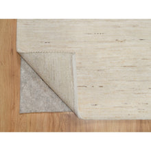 Load image into Gallery viewer, 6&#39;1&quot;x9&#39; Stone White, Hand Knotted, Lori Buft Gabbeh, Modern Plain Design, Soft To The Touch, Thick And Plush, 100% Wool, Oriental Rug FWR544674