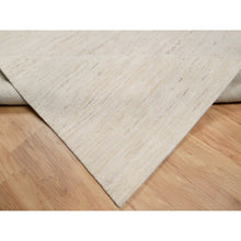 Load image into Gallery viewer, 6&#39;1&quot;x9&#39; Stone White, Hand Knotted, Lori Buft Gabbeh, Modern Plain Design, Soft To The Touch, Thick And Plush, 100% Wool, Oriental Rug FWR544674