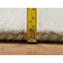 Load image into Gallery viewer, 6&#39;1&quot;x9&#39; Stone White, Hand Knotted, Lori Buft Gabbeh, Modern Plain Design, Soft To The Touch, Thick And Plush, 100% Wool, Oriental Rug FWR544674