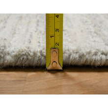 Load image into Gallery viewer, 12&#39;x14&#39;8&quot; Beige, Natural Wool, Variegated Textured Modern Design, Hand Loomed, Thick And Plush, Oversized, Oriental Rug FWR544740