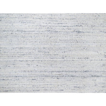 Load image into Gallery viewer, 12&#39;1&quot;x17&#39;9&quot; Ice Gray, Modern Striae Design, Tone on Tone, Lush and Plush, Soft Wool, Hand Loomed, Oversized, Oriental Rug FWR544800