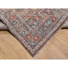 Load image into Gallery viewer, 5&#39;10&quot;x9&#39; Tuscan Red, Hand Knotted, Vegetable Dyes, Soft Wool, Heriz Revival, Thick And Plush, Oriental Rug FWR544824