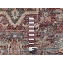 Load image into Gallery viewer, 5&#39;10&quot;x9&#39; Tuscan Red, Hand Knotted, Vegetable Dyes, Soft Wool, Heriz Revival, Thick And Plush, Oriental Rug FWR544824