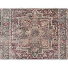 Load image into Gallery viewer, 5&#39;10&quot;x9&#39; Tuscan Red, Hand Knotted, Vegetable Dyes, Soft Wool, Heriz Revival, Thick And Plush, Oriental Rug FWR544824